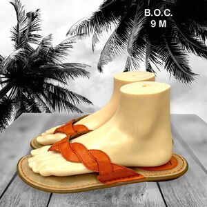 Boc Born Concepts Women's Braided Strap‎ Orange Sandal Size 9M